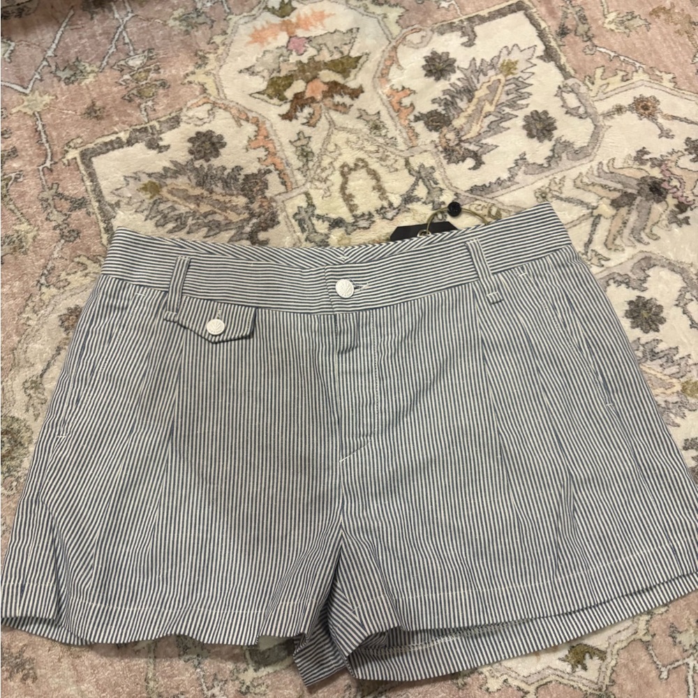 Rag & Bone High Waist Black and White Shorts